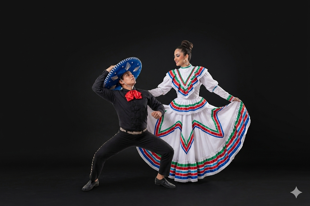 figura escenica del festival Vive Concordia 2026 sobre fondo oscuro